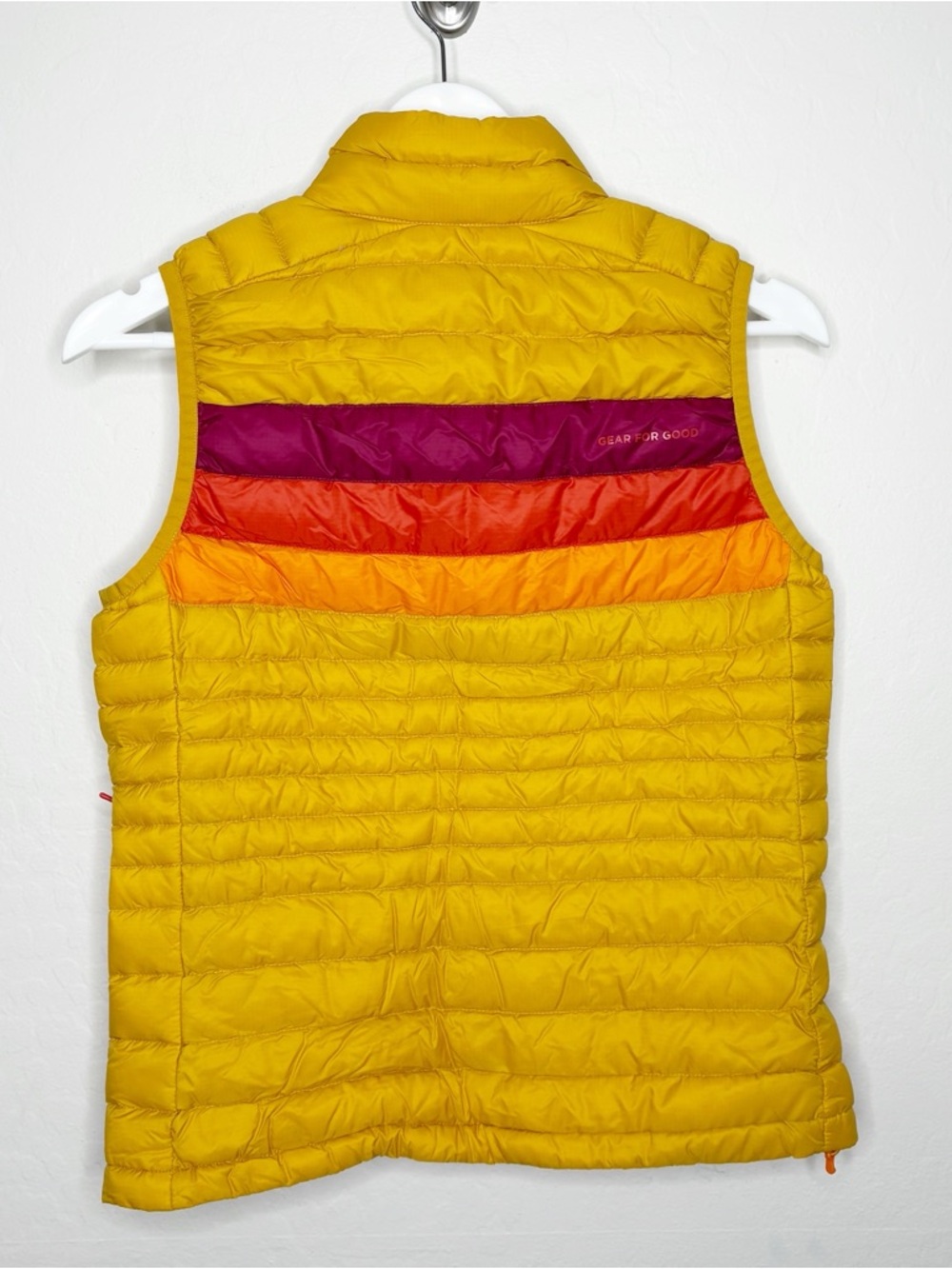 Cotopaxi Fuego Down Vest Size XS Amber Colorblock Puffer Gorpcore Outdoor - Picture 5 of 13